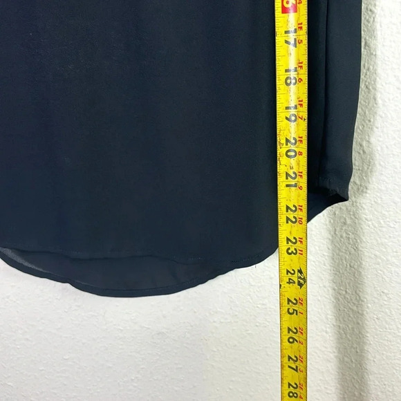 J. Crew Blouse Black Lace-Shoulder Sleeveless Top Size 2 - Picture 5 of 8